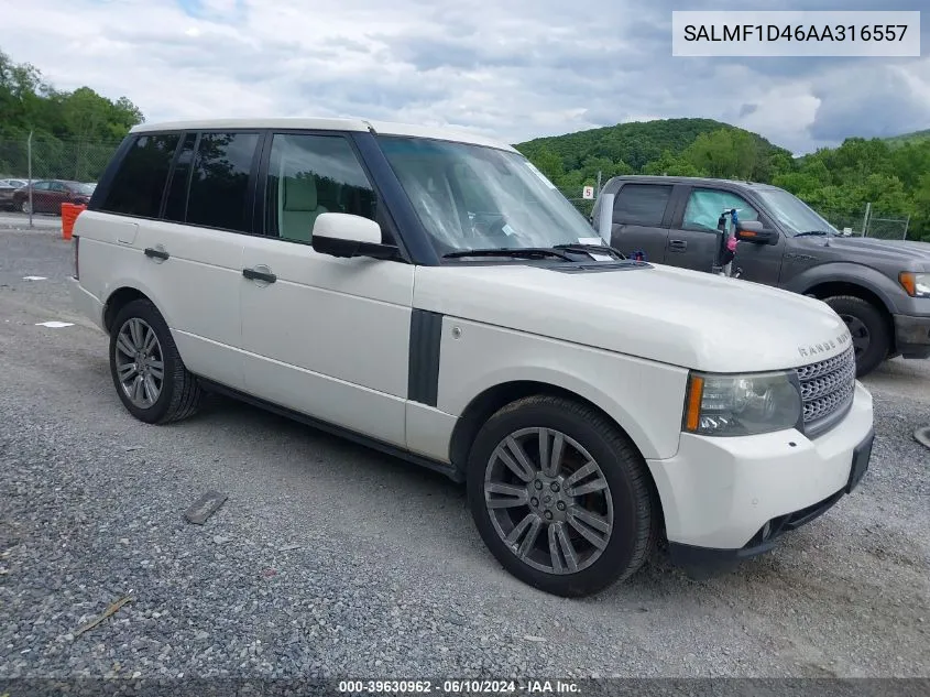 SALMF1D46AA316557 2010 Land Rover Range Rover Hse