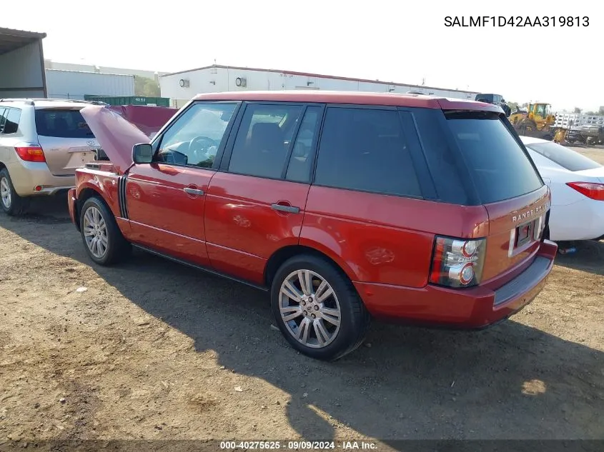 SALMF1D42AA319813 2010 Land Rover Range Rover Hse