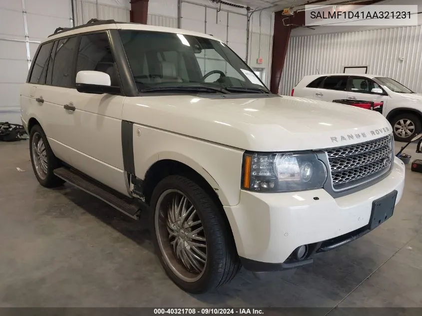 SALMF1D41AA321231 2010 Land Rover Range Rover Hse