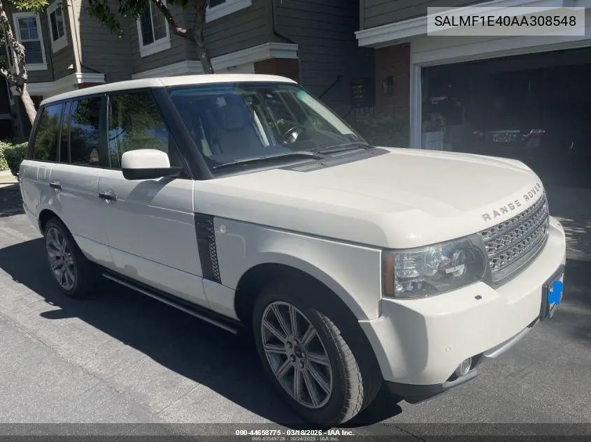 SALMF1E40AA308548 2010 Land Rover Range Rover Supercharged