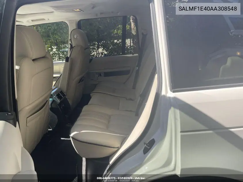 SALMF1E40AA308548 2010 Land Rover Range Rover Supercharged