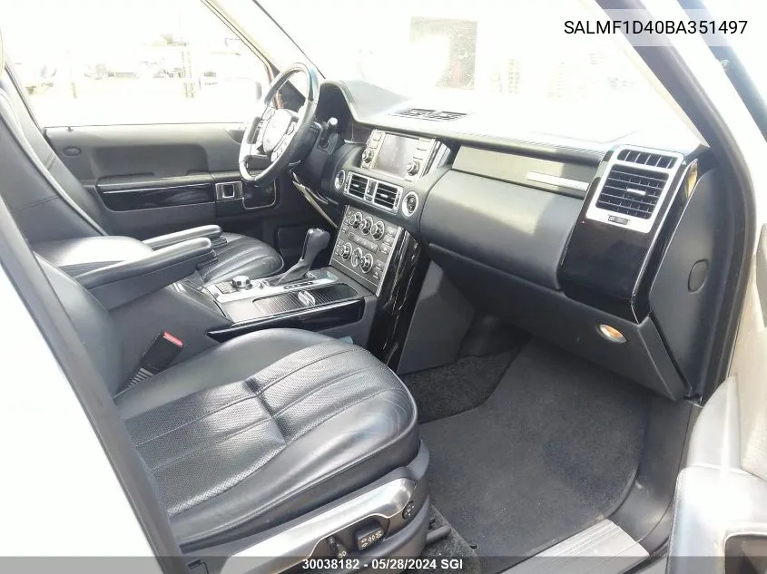 SALMF1D40BA351497 2011 Land Rover Range Rover Hse Luxury