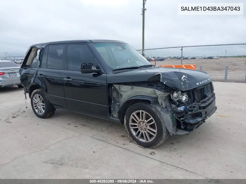 SALME1D43BA347043 2011 Land Rover Range Rover Hse