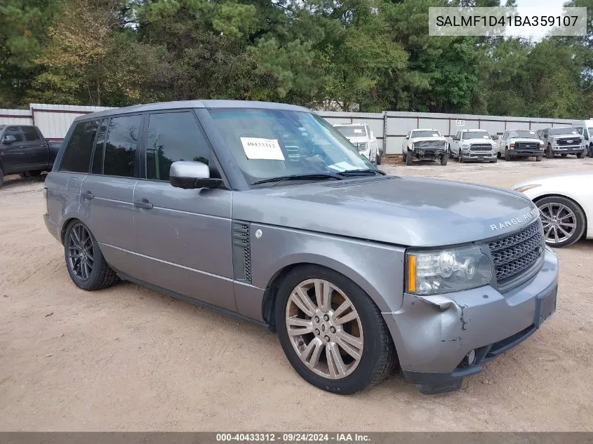 SALMF1D41BA359107 2011 Land Rover Range Rover Hse