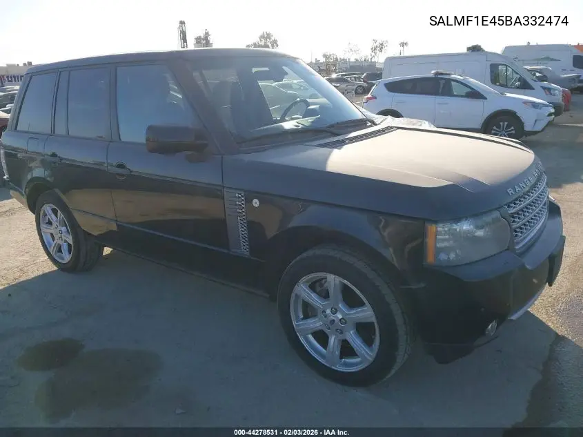 SALMF1E45BA332474 2011 Land Rover Range Rover Supercharged