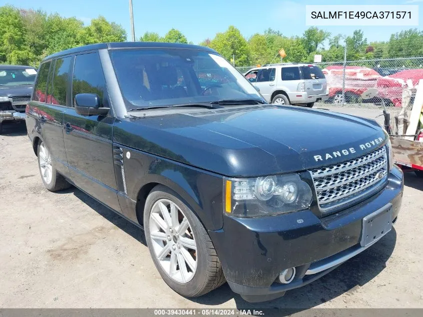 2012 Land Rover Range Rover Supercharged VIN: SALMF1E49CA371571 Lot: 39430441