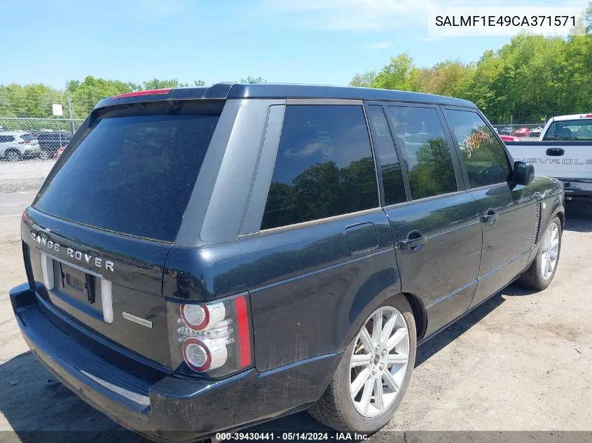 SALMF1E49CA371571 2012 Land Rover Range Rover Supercharged