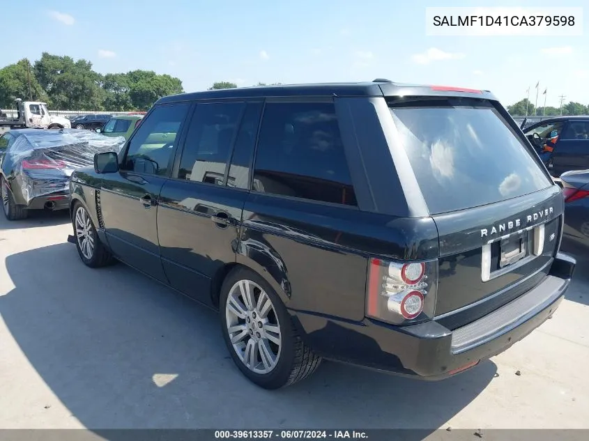 SALMF1D41CA379598 2012 Land Rover Range Rover Hse