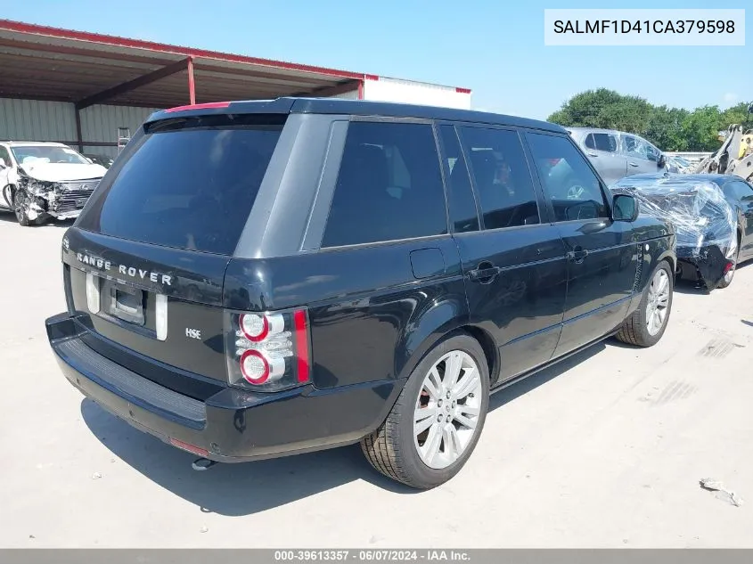 SALMF1D41CA379598 2012 Land Rover Range Rover Hse