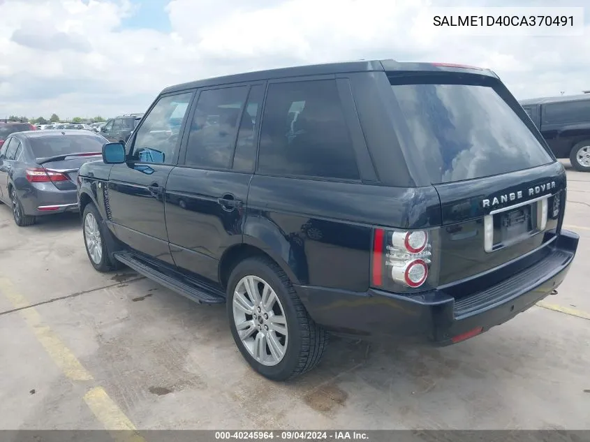 SALME1D40CA370491 2012 Land Rover Range Rover Hse