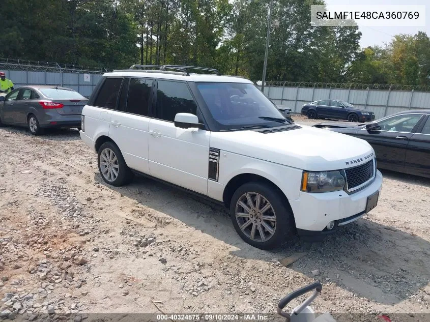 SALMF1E48CA360769 2012 Land Rover Range Rover Supercharged