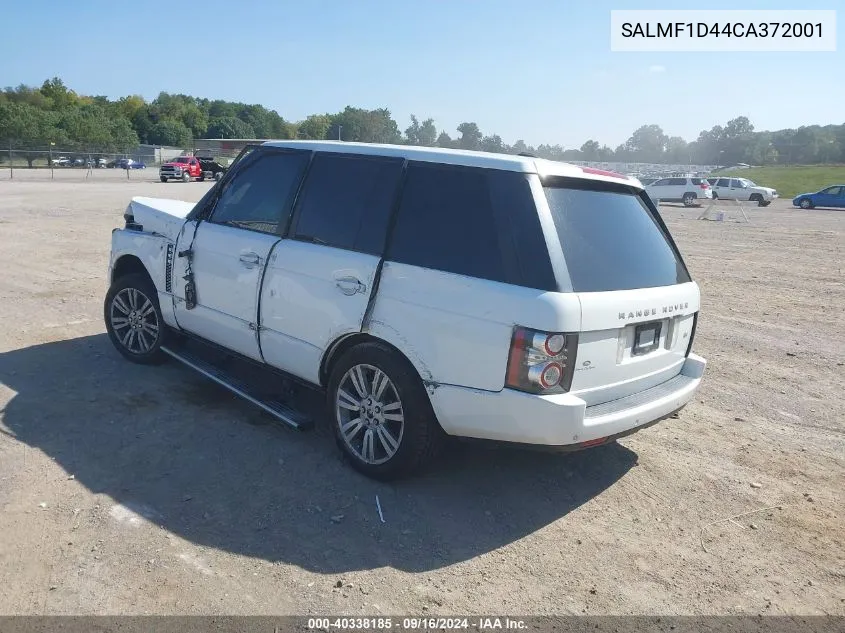 SALMF1D44CA372001 2012 Land Rover Range Rover Hse