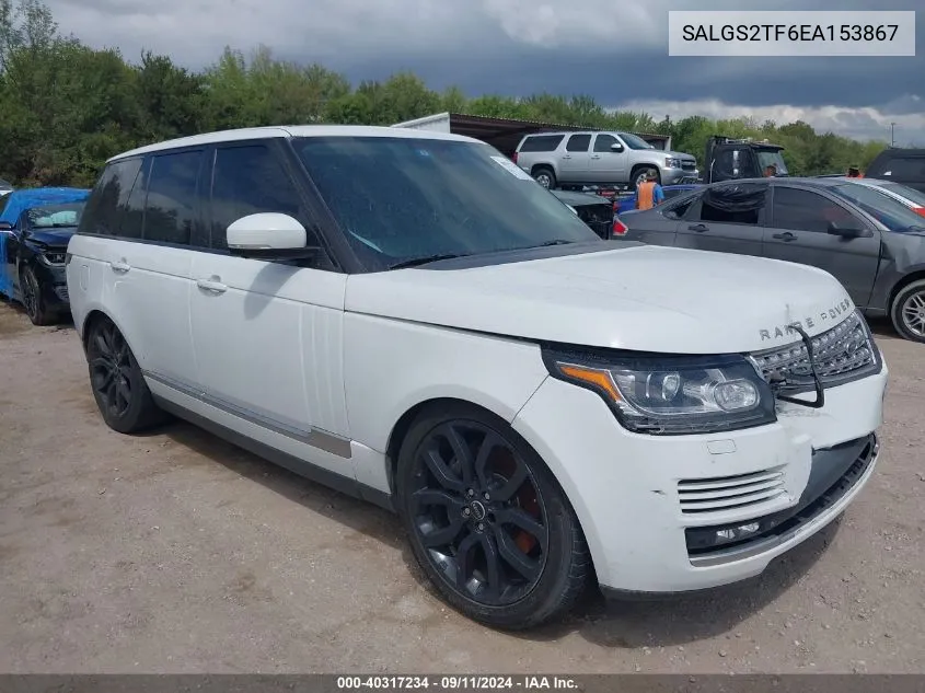 2014 Land Rover Range Rover 5.0L V8 Supercharged/5.0L V8 Supercharged Ebony Edition VIN: SALGS2TF6EA153867 Lot: 40317234