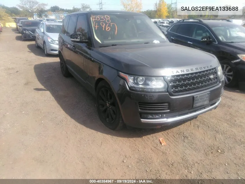 2014 Land Rover Range Rover 5.0L V8 Supercharged/5.0L V8 Supercharged Ebony Edition VIN: SALGS2EF9EA133688 Lot: 40384967