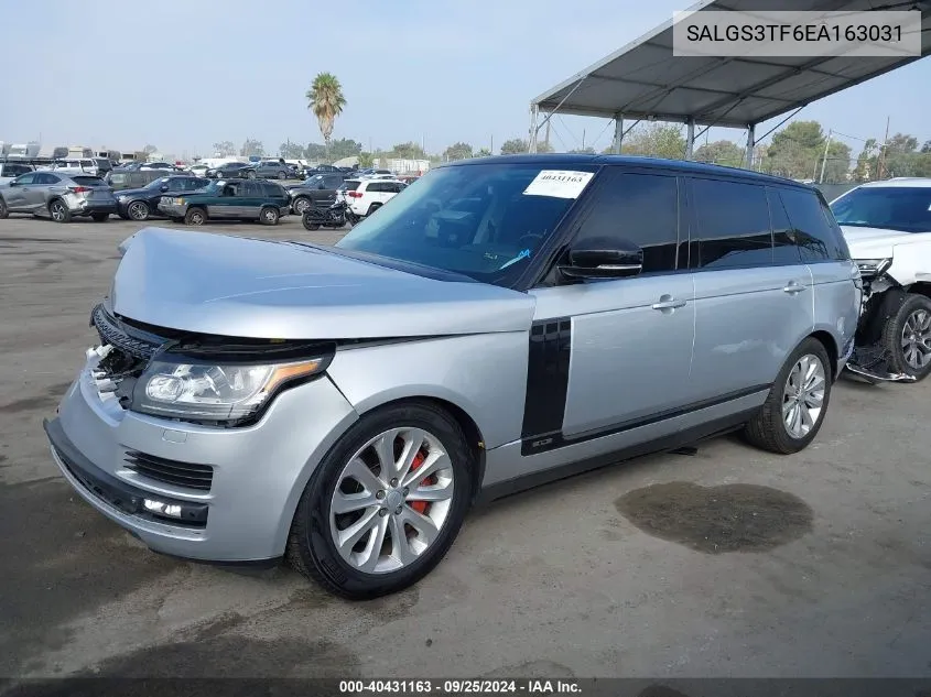 2014 Land Rover Range Rover 5.0L V8 Supercharged VIN: SALGS3TF6EA163031 Lot: 40431163