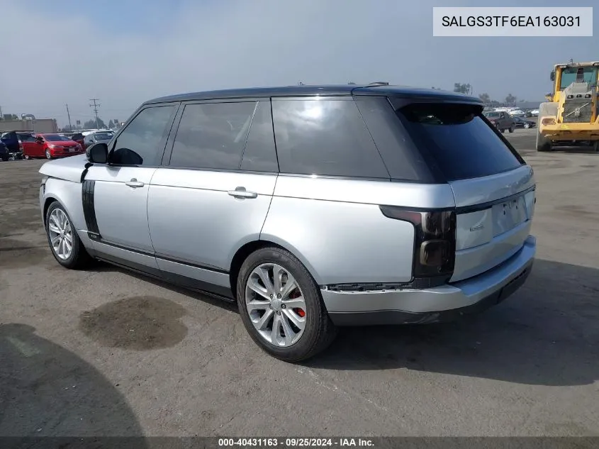 2014 Land Rover Range Rover 5.0L V8 Supercharged VIN: SALGS3TF6EA163031 Lot: 40431163