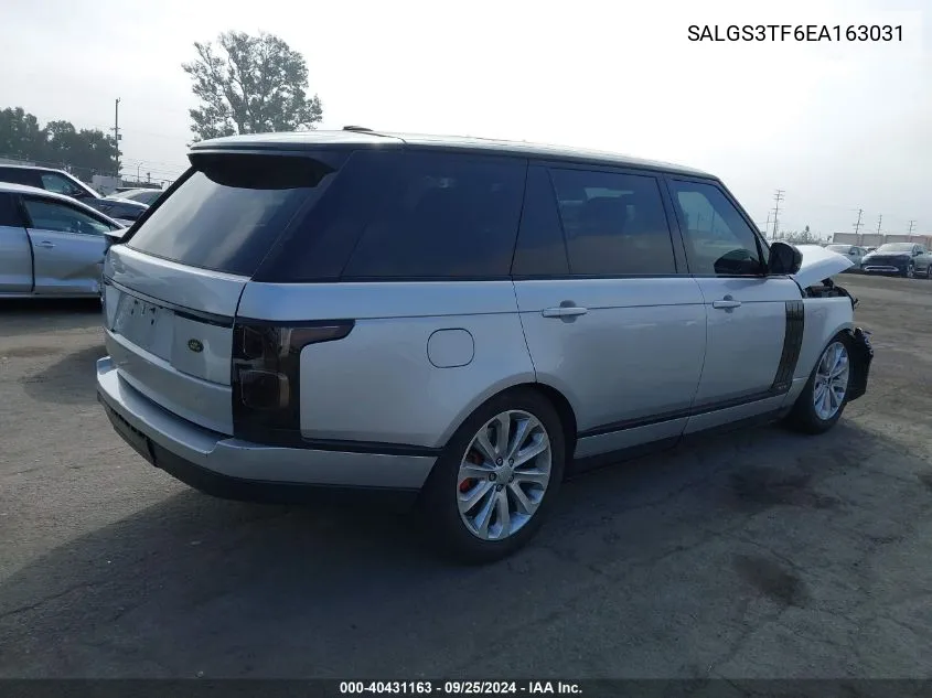 2014 Land Rover Range Rover 5.0L V8 Supercharged VIN: SALGS3TF6EA163031 Lot: 40431163