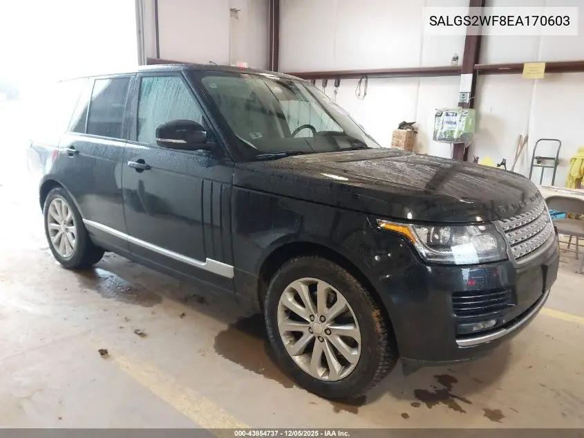 SALGS2WF8EA170603 2014 Land Rover Range Rover 3.0L V6 Supercharged Hse