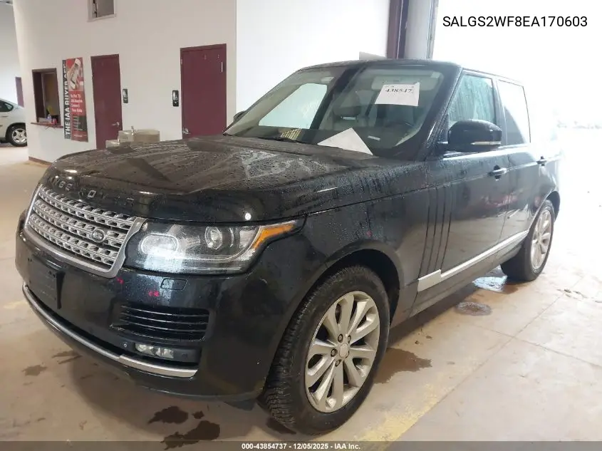 SALGS2WF8EA170603 2014 Land Rover Range Rover 3.0L V6 Supercharged Hse