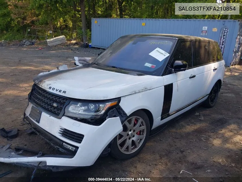 2015 Land Rover Range Rover 5.0L V8 Supercharged VIN: SALGS3TFXFA210854 Lot: 39444034