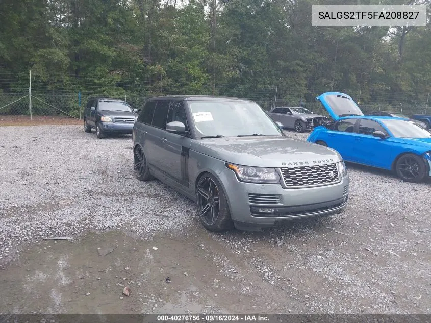 2015 Land Rover Range Rover Supercharged VIN: SALGS2TF5FA208827 Lot: 40276756