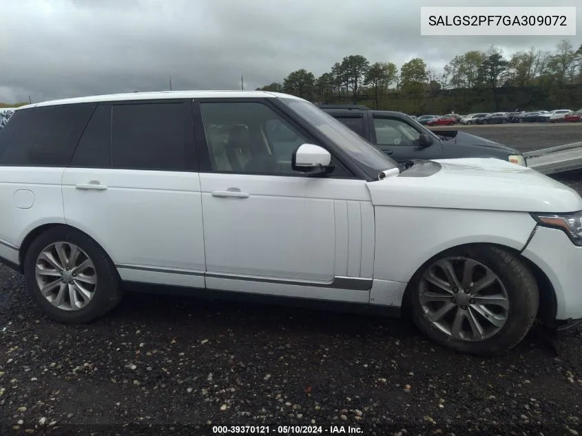 SALGS2PF7GA309072 2016 Land Rover Range Rover 3.0L V6 Supercharged Hse