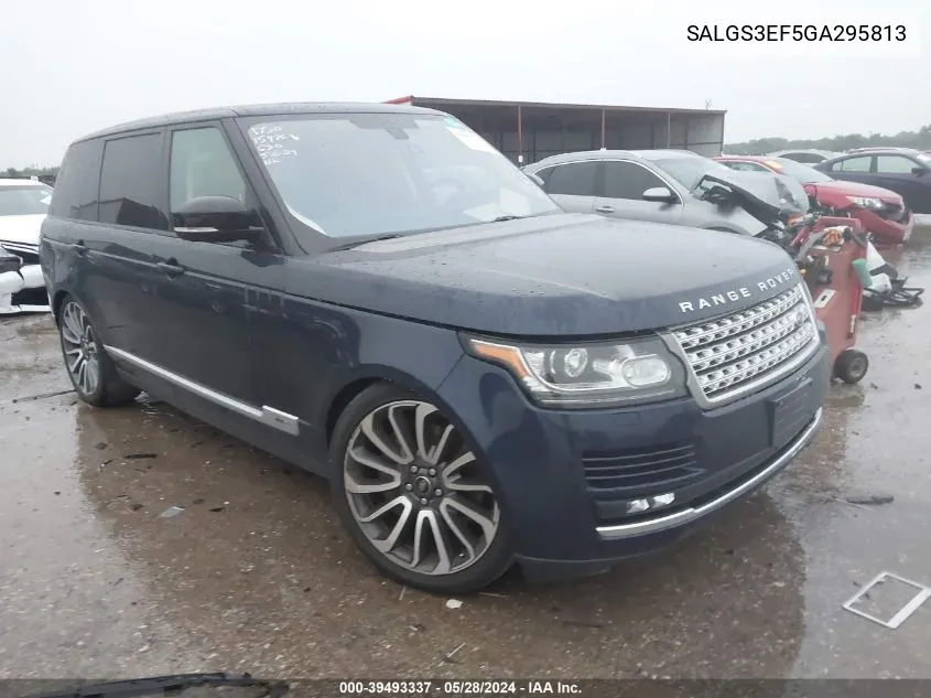 2016 Land Rover Range Rover 5.0L V8 Supercharged VIN: SALGS3EF5GA295813 Lot: 39493337