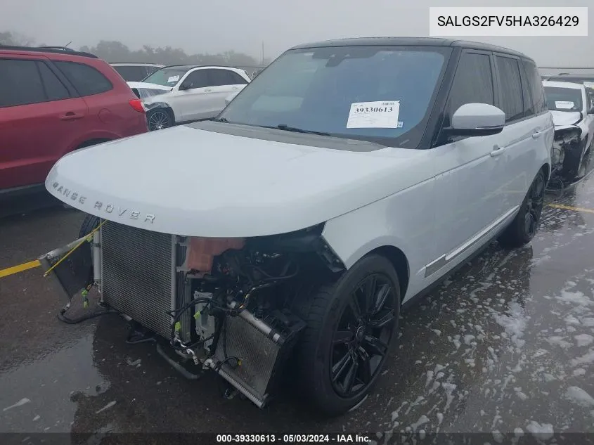 SALGS2FV5HA326429 2017 Land Rover Range Rover 3.0L V6 Supercharged Hse