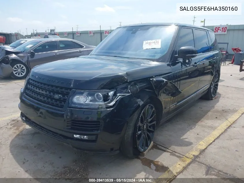 SALGS5FE6HA350160 2017 Land Rover Range Rover 5.0L V8 Supercharged