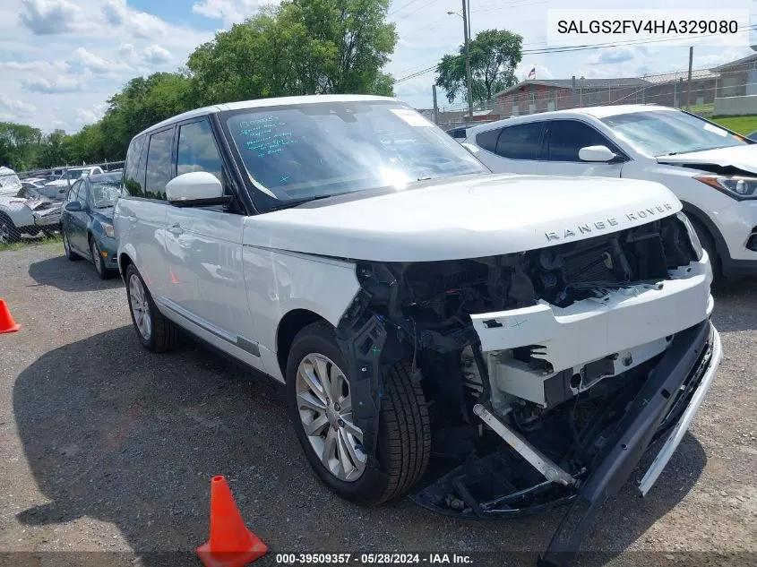 2017 Land Rover Range Rover 3.0L V6 Supercharged Hse VIN: SALGS2FV4HA329080 Lot: 39509357