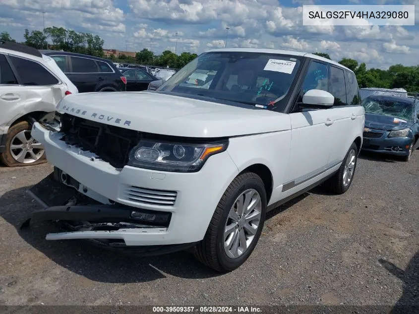 2017 Land Rover Range Rover 3.0L V6 Supercharged Hse VIN: SALGS2FV4HA329080 Lot: 39509357