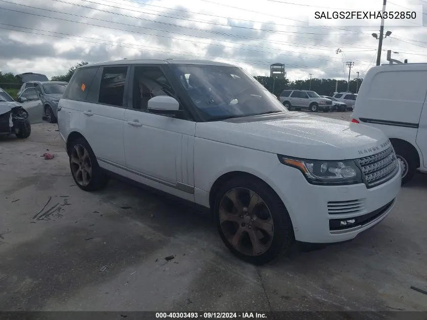 SALGS2FEXHA352850 2017 Land Rover Range Rover Supercharged