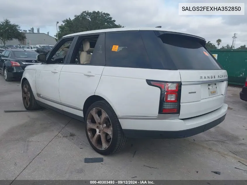 SALGS2FEXHA352850 2017 Land Rover Range Rover Supercharged