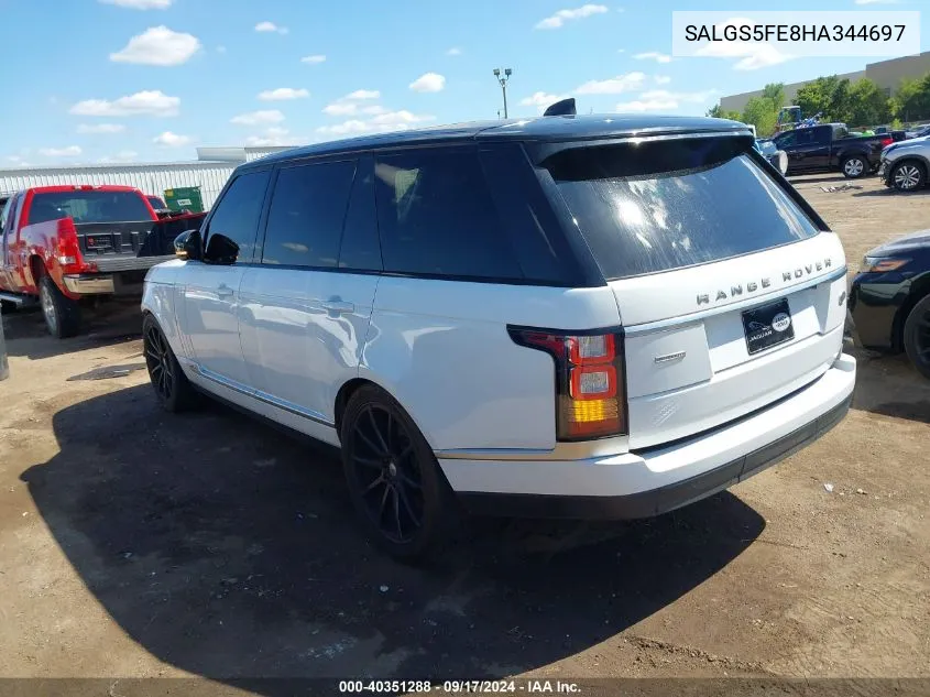 SALGS5FE8HA344697 2017 Land Rover Range Rover 5.0L V8 Supercharged