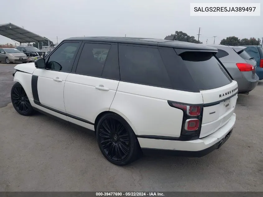 SALGS2RE5JA389497 2018 Land Rover Range Rover 5.0L V8 Supercharged