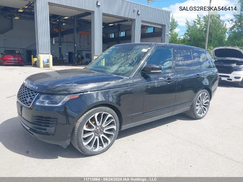 SALGS2RE3KA546414 2019 Land Rover Range Rover Supercharged