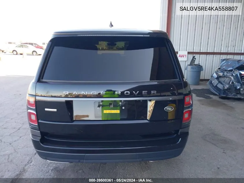 SALGV5RE4KA558807 2019 Land Rover Range Rover 5.0L V8 Supercharged Autobiography