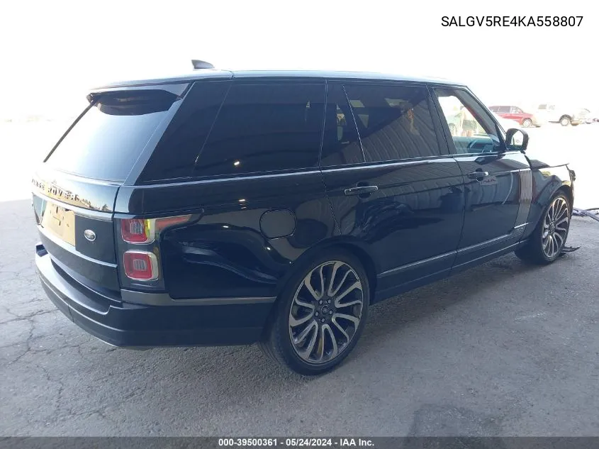 SALGV5RE4KA558807 2019 Land Rover Range Rover 5.0L V8 Supercharged Autobiography