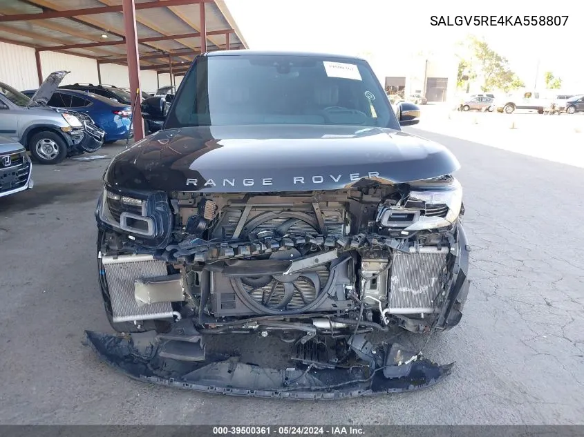 2019 Land Rover Range Rover 5.0L V8 Supercharged Autobiography VIN: SALGV5RE4KA558807 Lot: 39500361