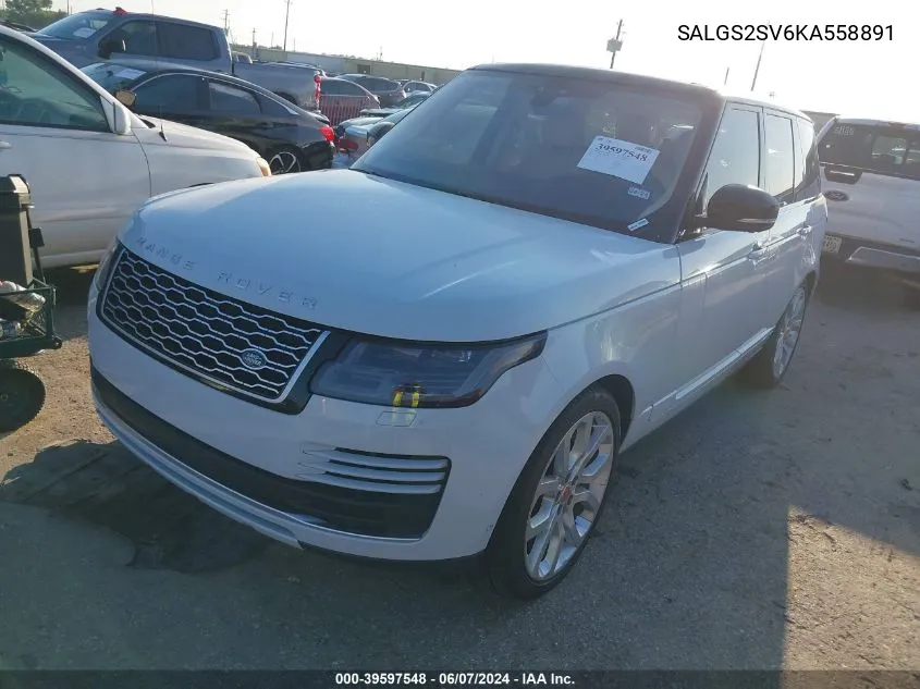 SALGS2SV6KA558891 2019 Land Rover Range Rover 3.0L V6 Supercharged Hse