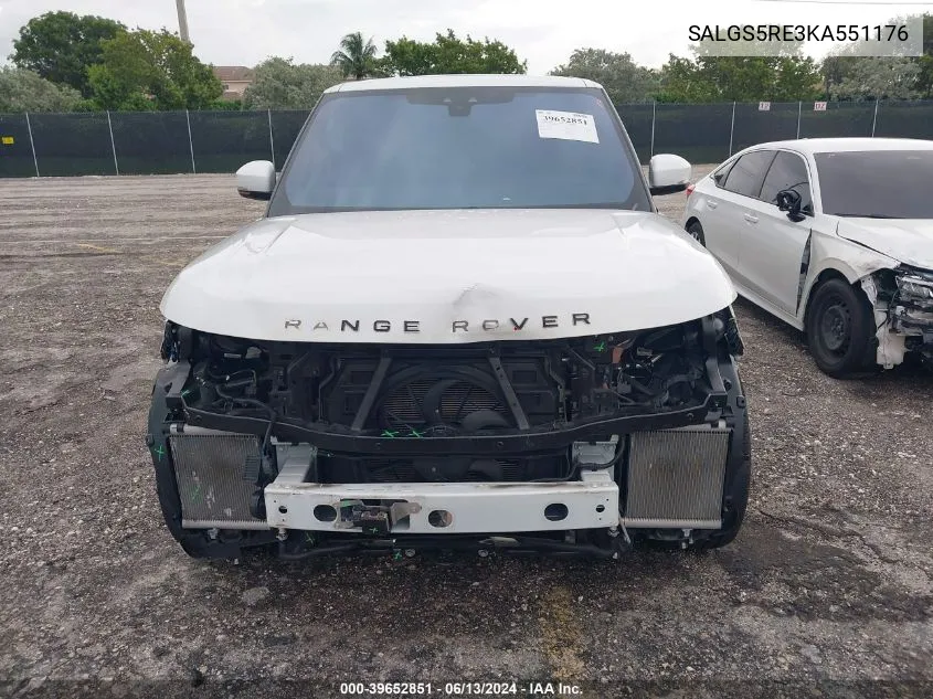 SALGS5RE3KA551176 2019 Land Rover Range Rover 5.0L V8 Supercharged