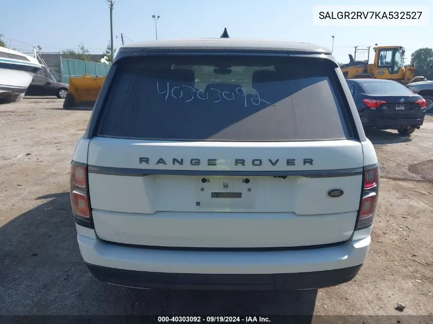 SALGR2RV7KA532527 2019 Land Rover Range Rover 3.0L V6 Supercharged