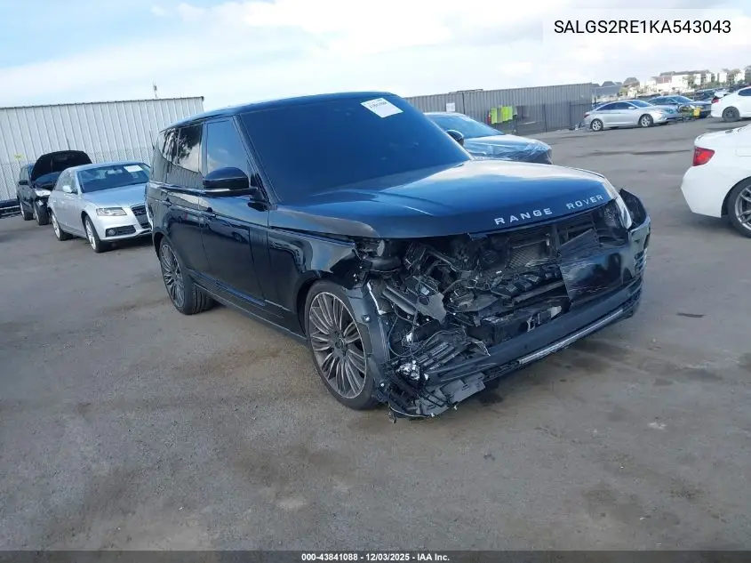 SALGS2RE1KA543043 2019 Land Rover Range Rover 5.0L V8 Supercharged