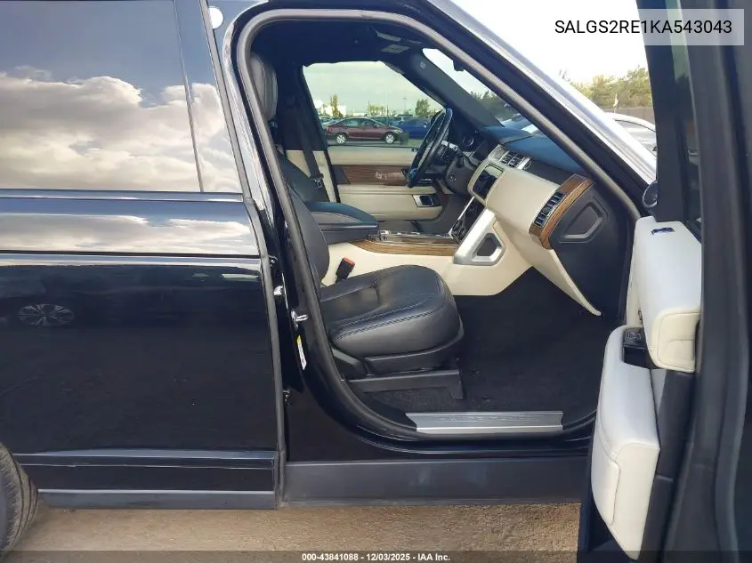 SALGS2RE1KA543043 2019 Land Rover Range Rover 5.0L V8 Supercharged