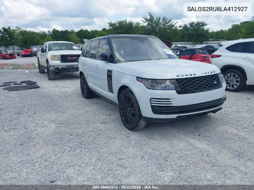 2020 Land Rover Range Rover Hse VIN: SALGS2RU8LA412927 Lot: 39463812