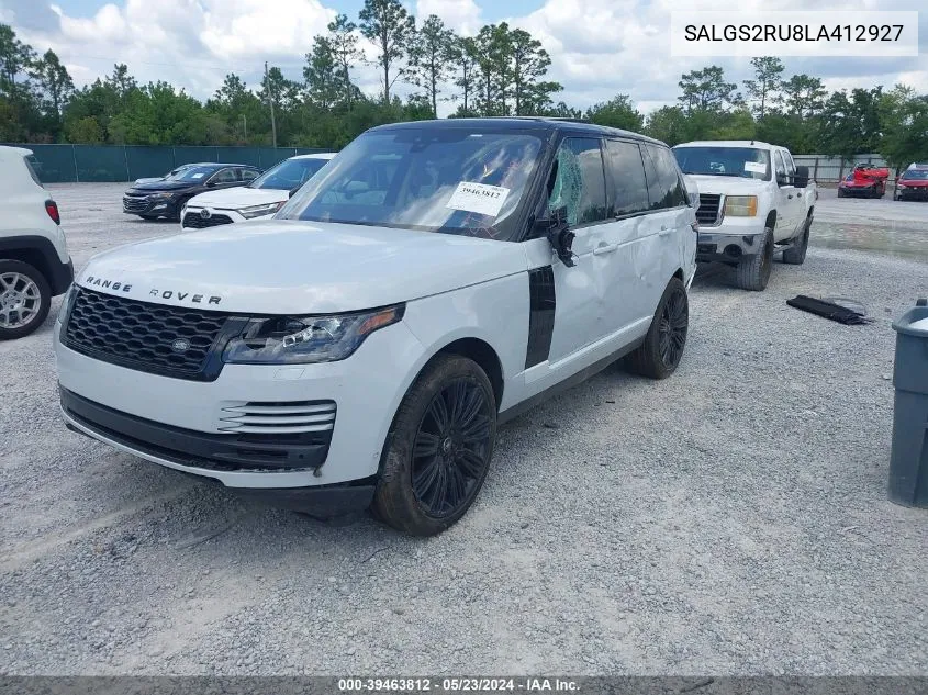 2020 Land Rover Range Rover Hse VIN: SALGS2RU8LA412927 Lot: 39463812