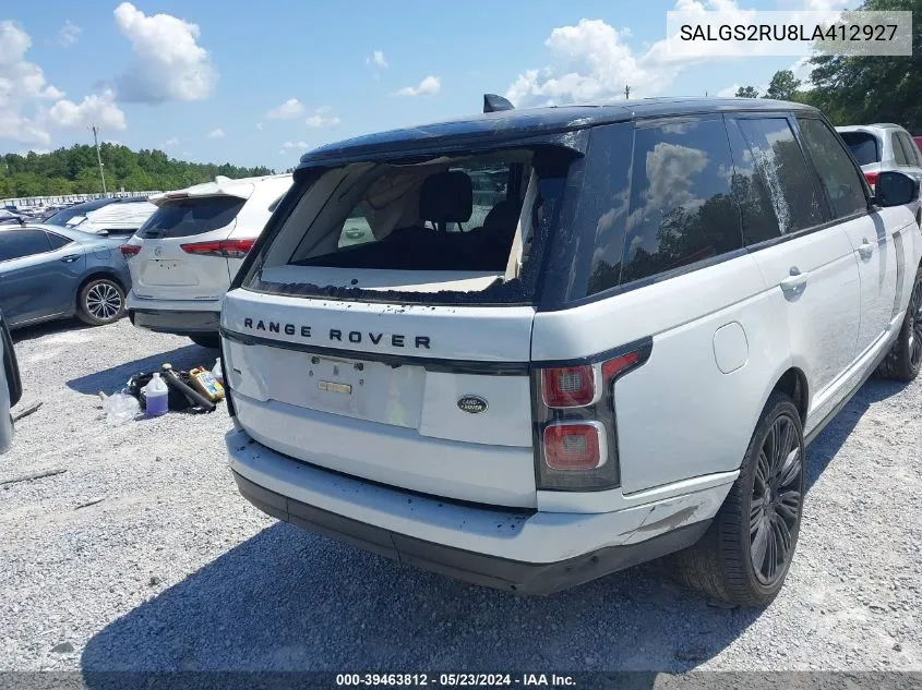 SALGS2RU8LA412927 2020 Land Rover Range Rover Hse