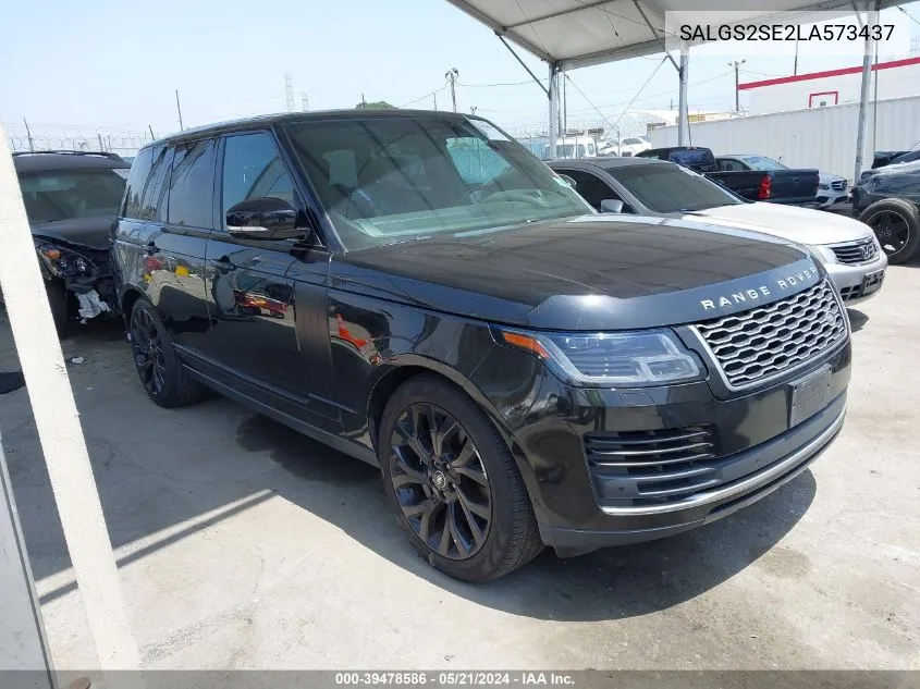 2020 Land Rover Range Rover P525 Hse VIN: SALGS2SE2LA573437 Lot: 39478586