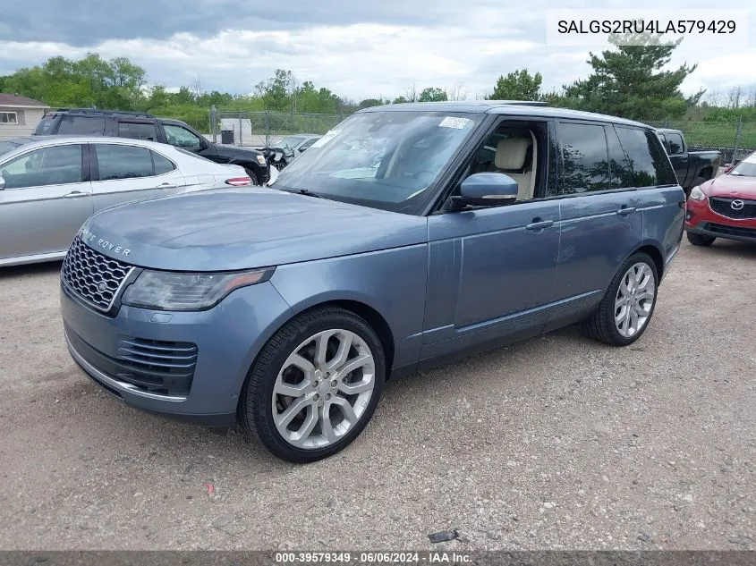 2020 Land Rover Range Rover Hse VIN: SALGS2RU4LA579429 Lot: 39579349