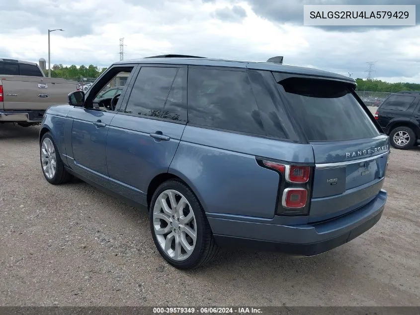 SALGS2RU4LA579429 2020 Land Rover Range Rover Hse